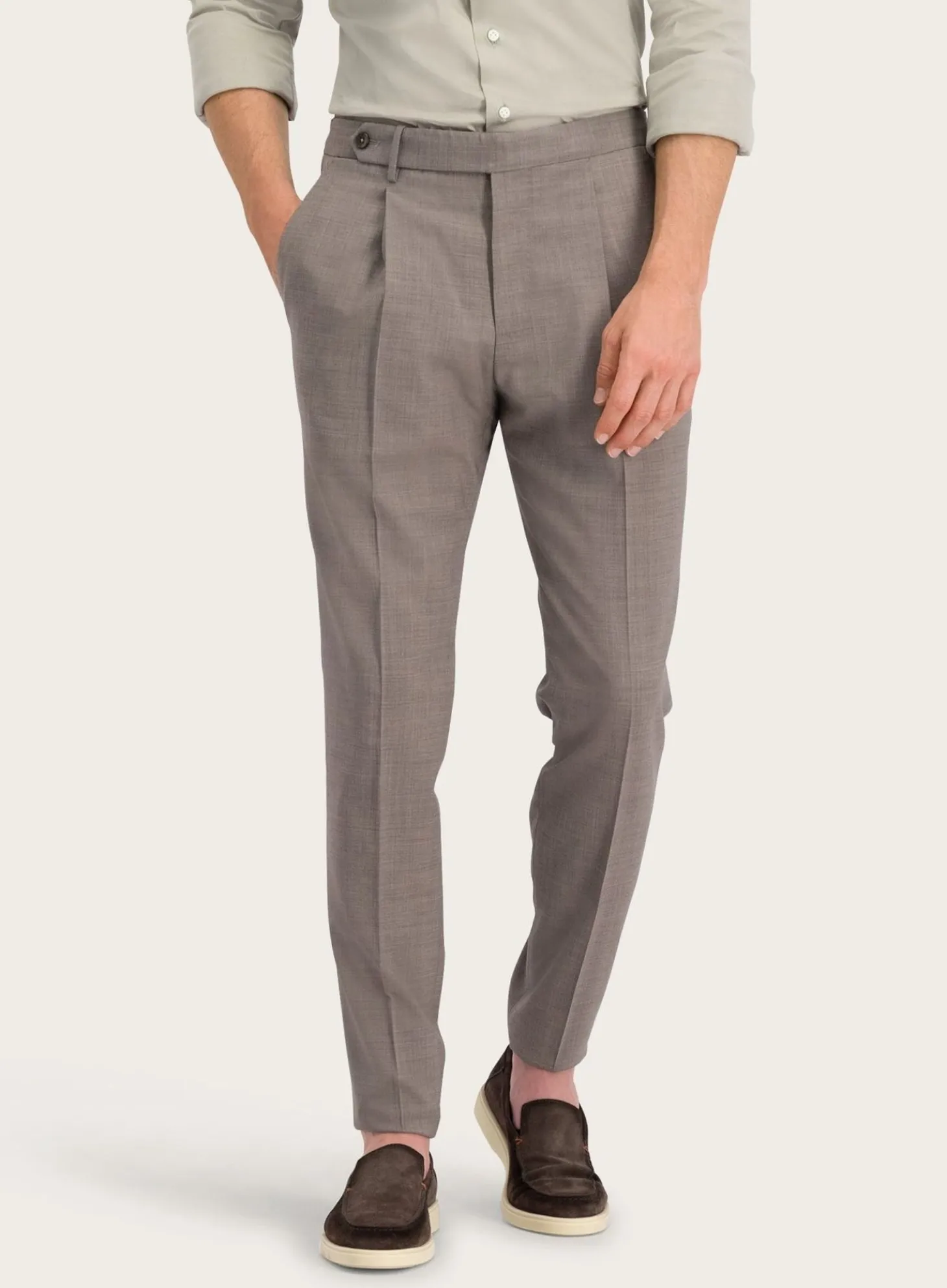 PT01 Pantalon Van Wol En Elastaan Fashion