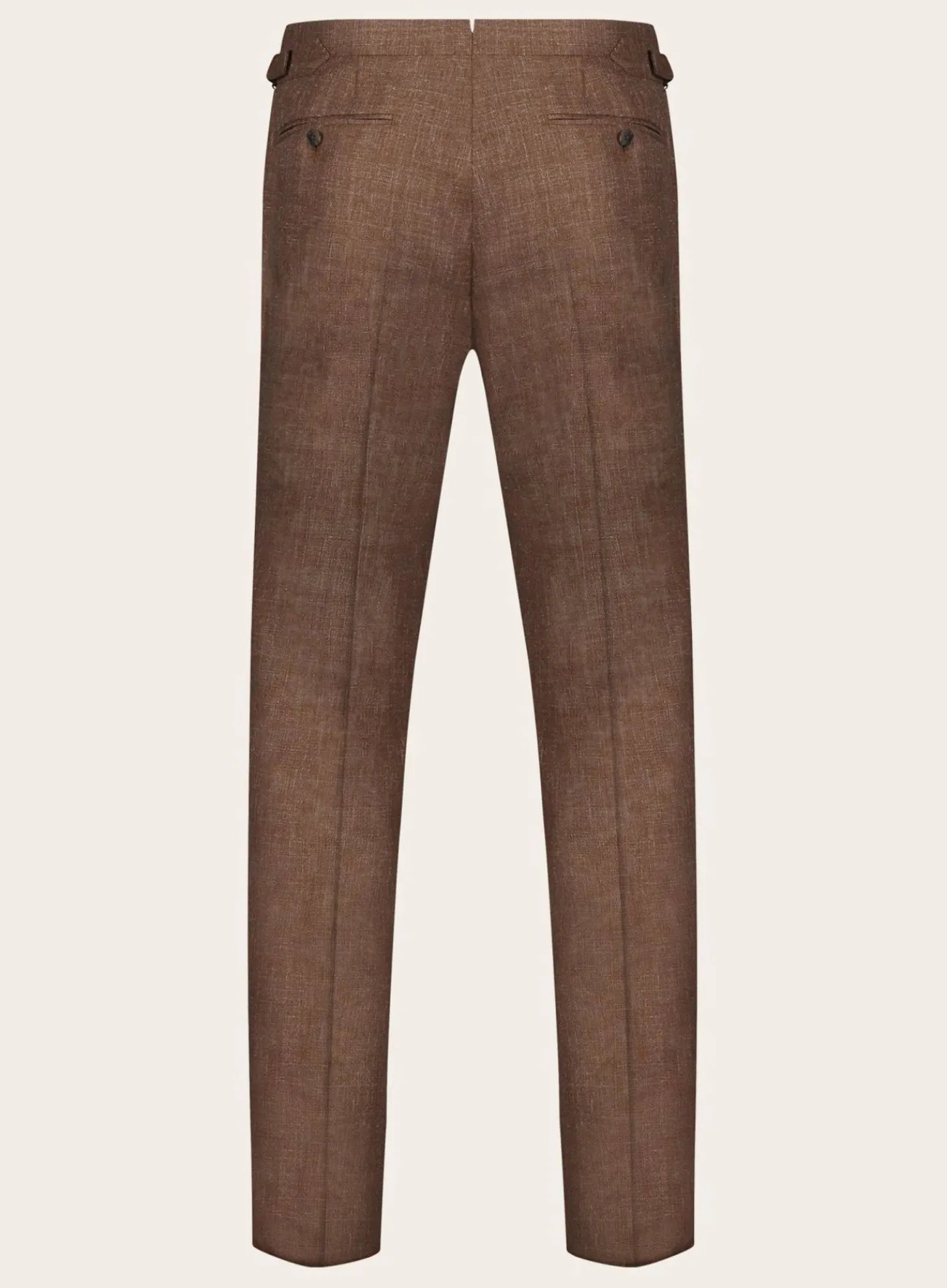 OGÉR Pantalon Van Wol, Zijde En Linnen Roest Flash Sale