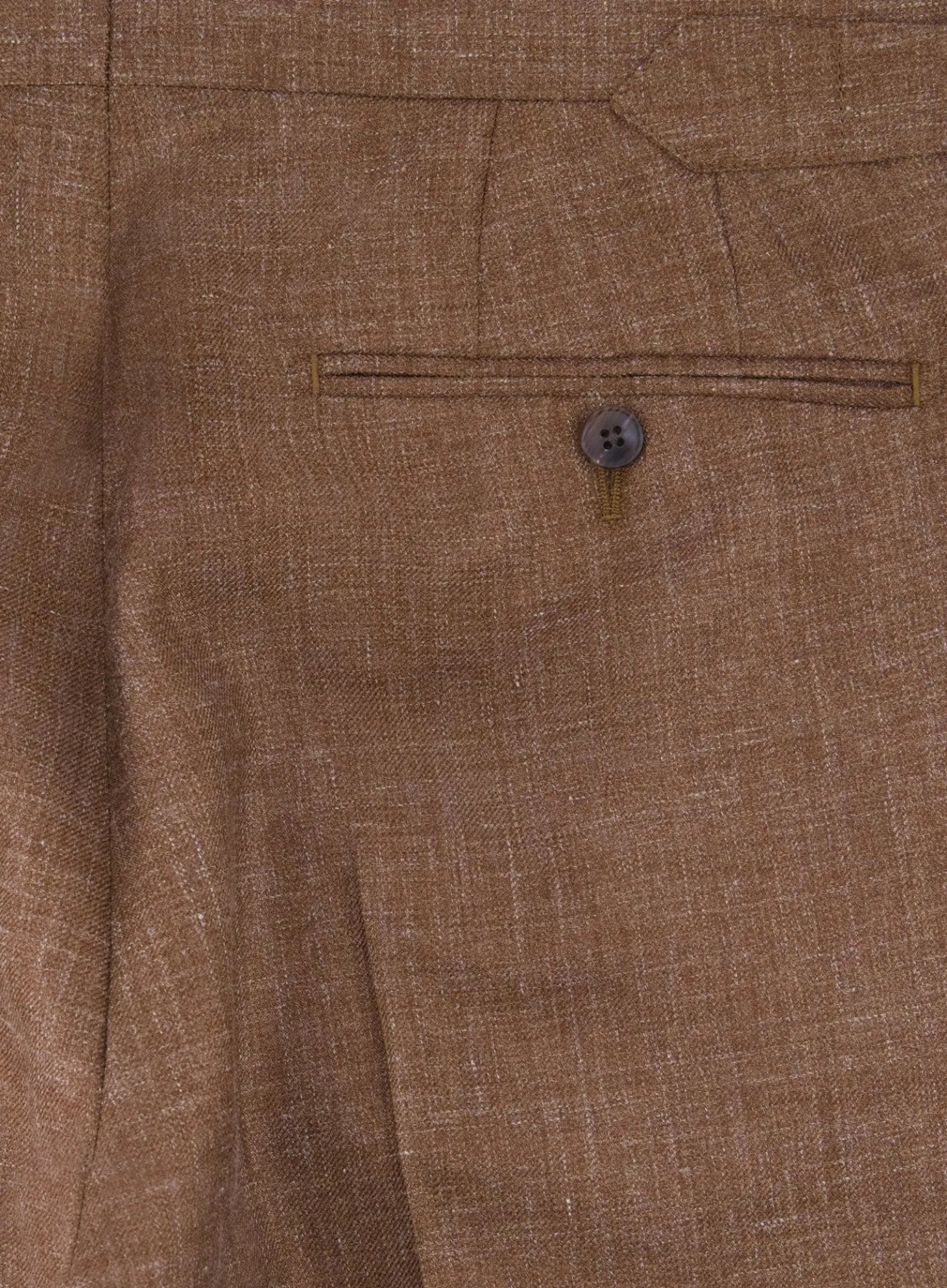 OGÉR Pantalon Van Wol, Zijde En Linnen Roest Flash Sale