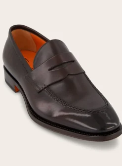 Santoni Penny Loafers Van Leer Best