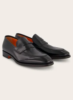 Santoni Penny Loafers Van Leer Best