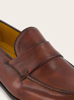 Bontoni Penny Loafers Vann Leer Bruin Fashion