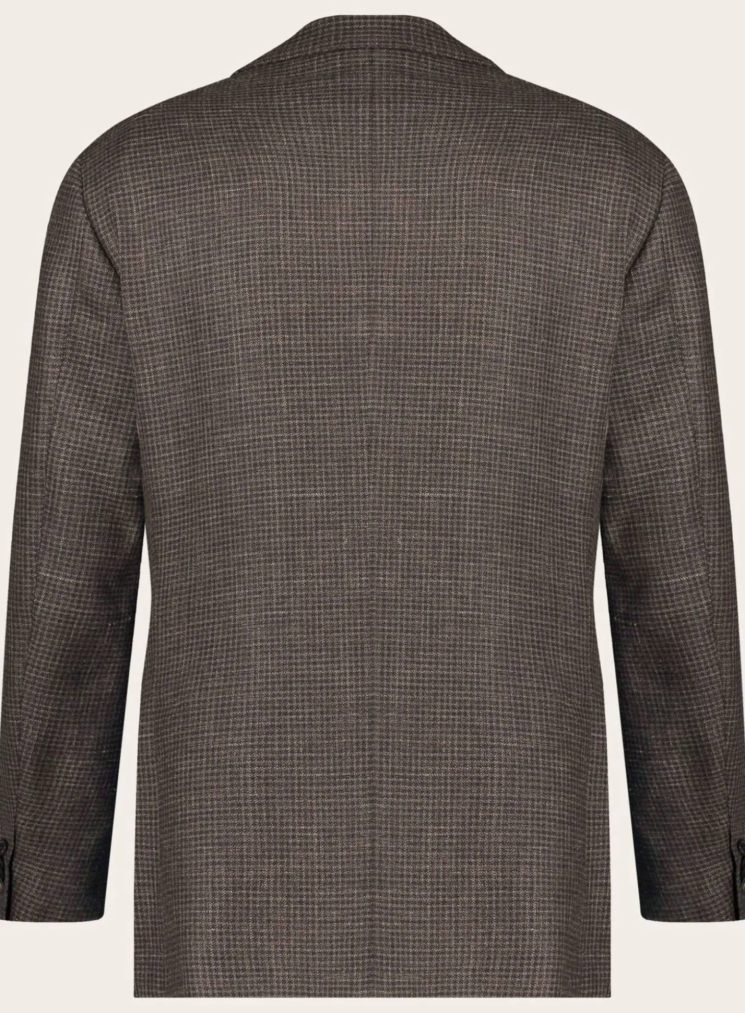 Corneliani Pied-De-Poule Jasje Van Wol En Linnen D.Bruin Clearance