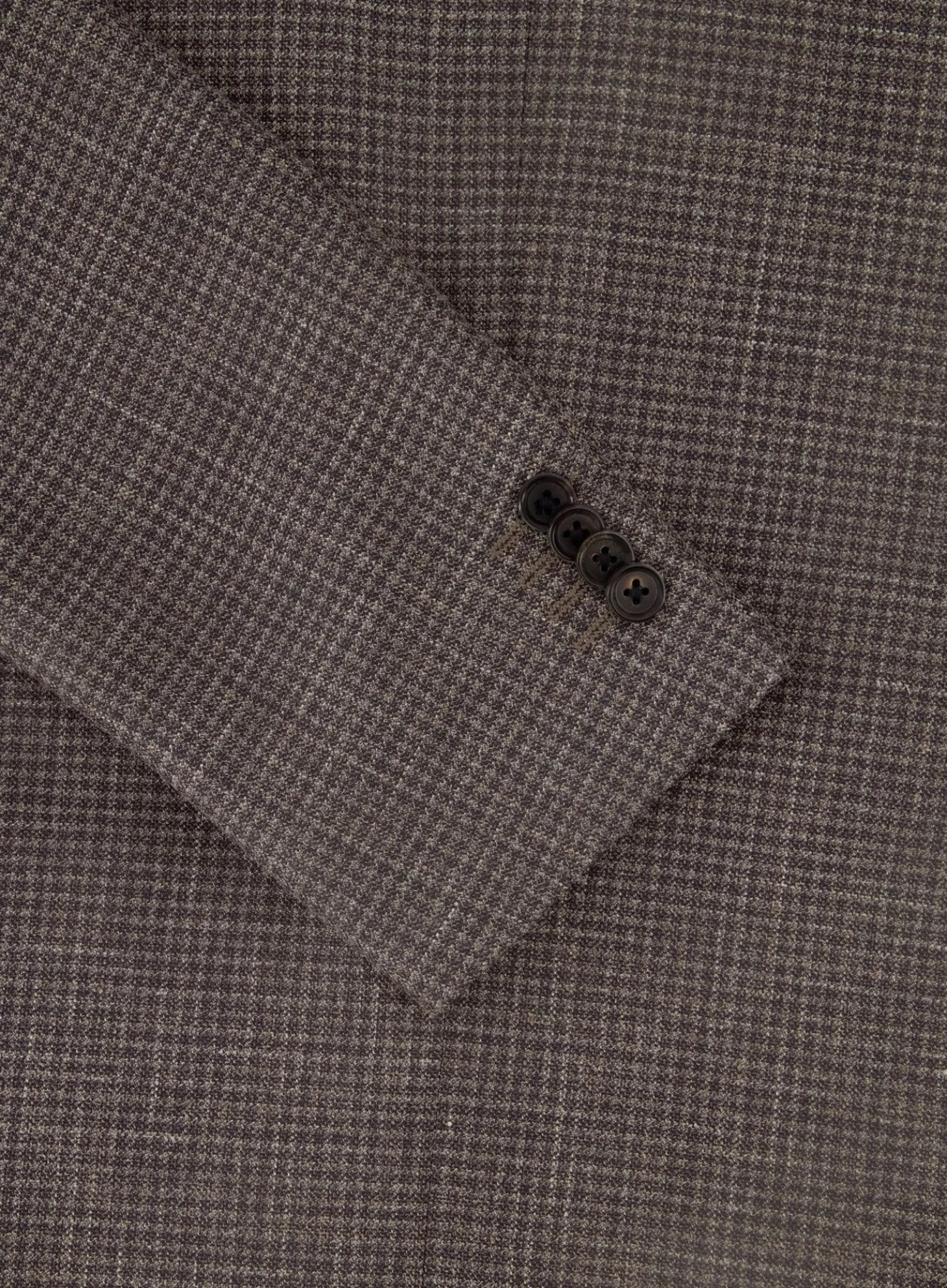 Corneliani Pied-De-Poule Jasje Van Wol En Linnen D.Bruin Clearance