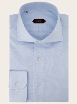 OGÉR Pied-De-Poule Shirt Van Katoen Blauw Shop