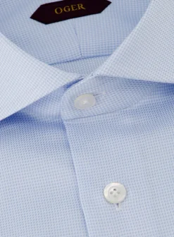 OGÉR Pied-De-Poule Shirt Van Katoen Blauw Shop