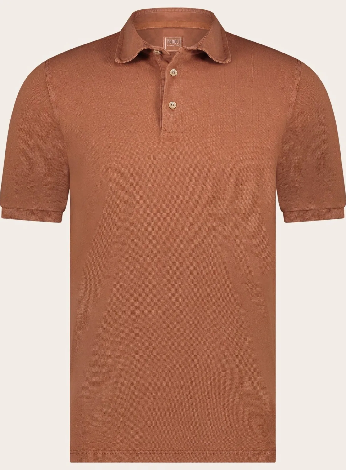 FEDELI Polo Met Korte Mouwen Van Katoen Cheap
