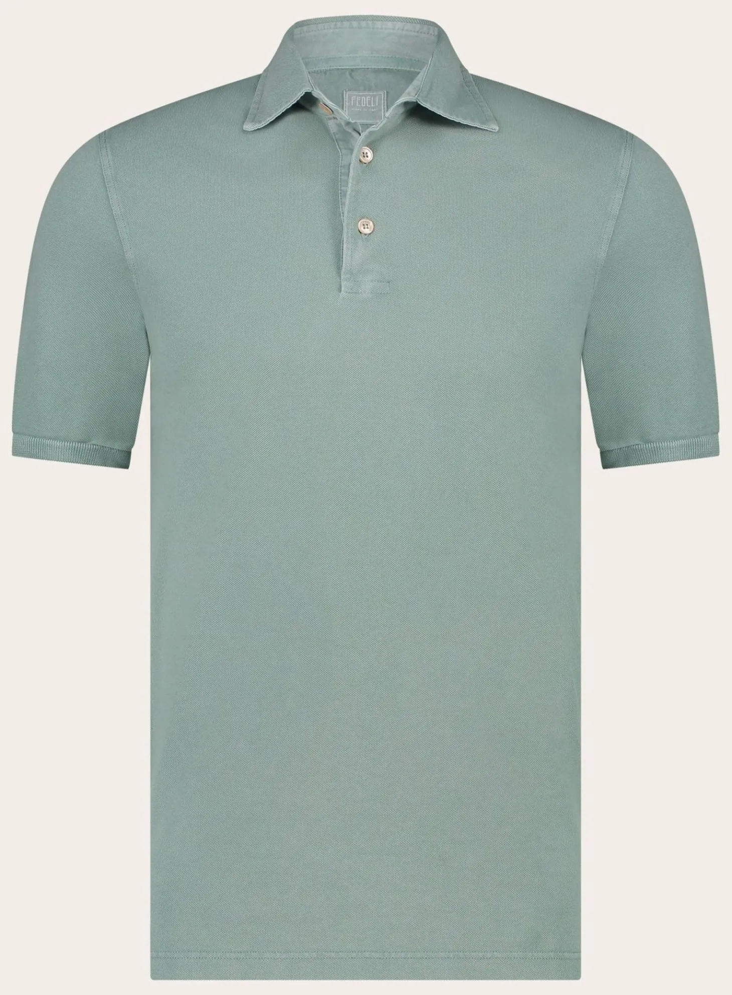 FEDELI Polo Met Korte Mouwen Van Katoen Cheap