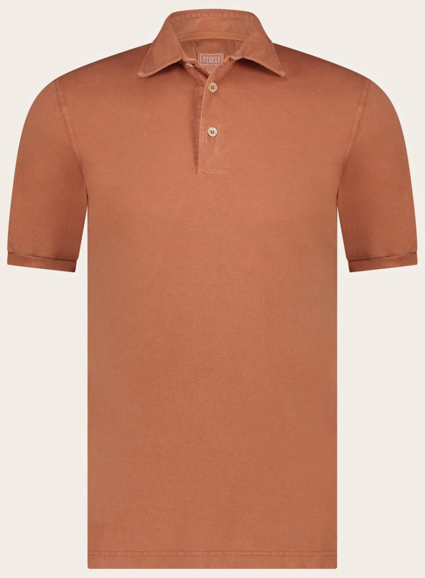 FEDELI Polo Met Korte Mouwen Van Katoen Cheap
