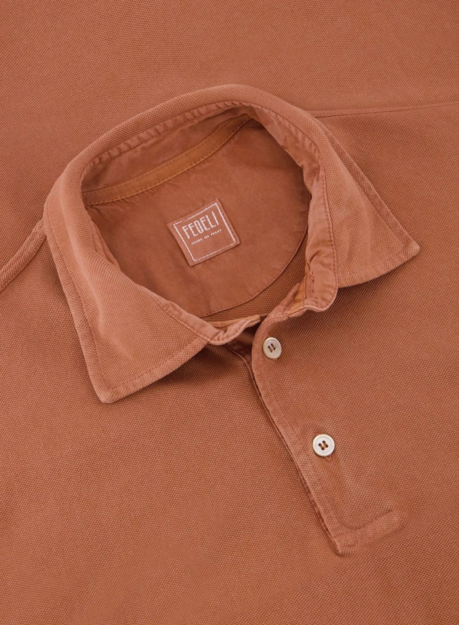 FEDELI Polo Met Korte Mouwen Van Katoen Cheap