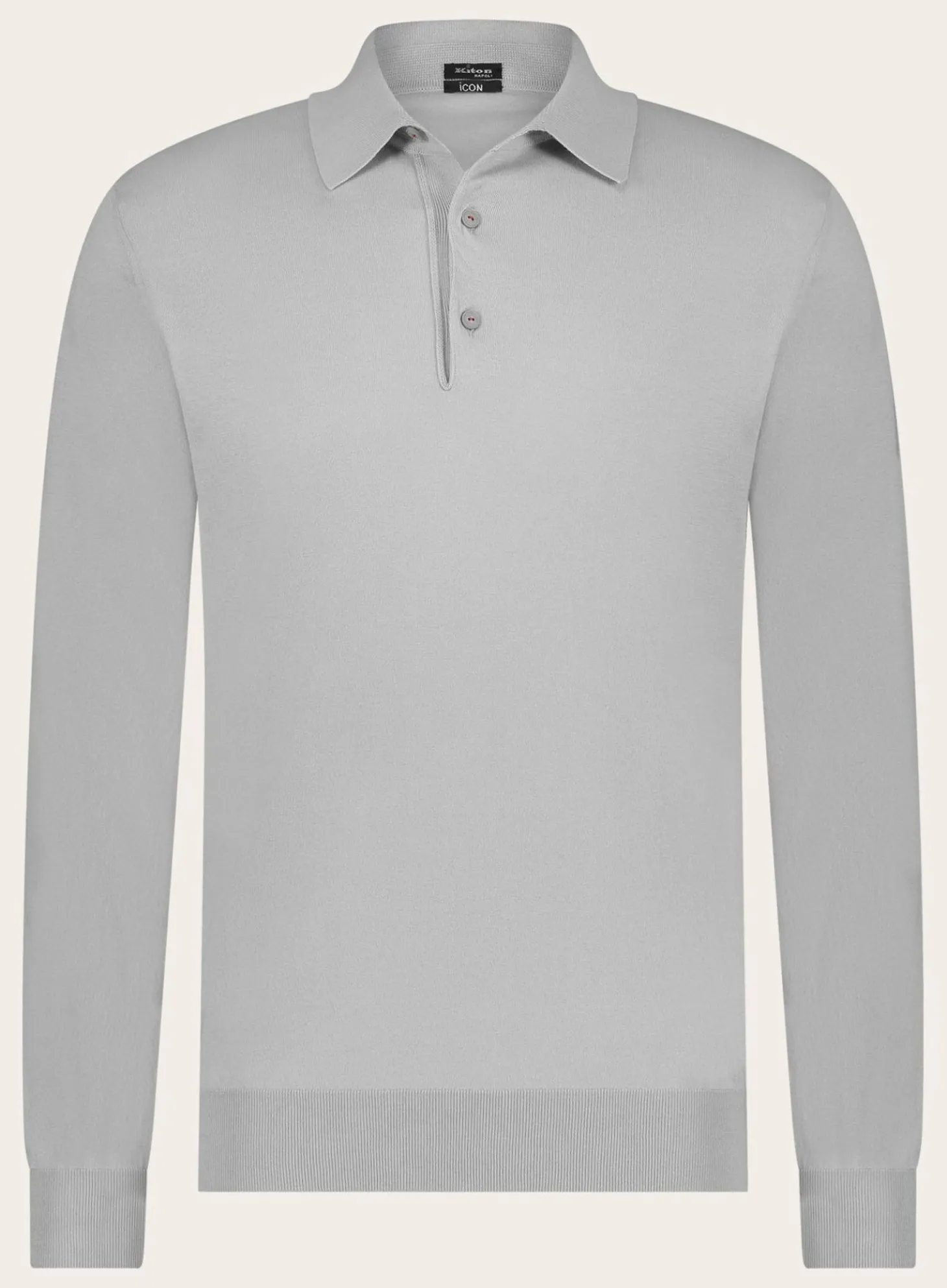 Kiton Polo Met Lange Mouwen Van Katoen Discount