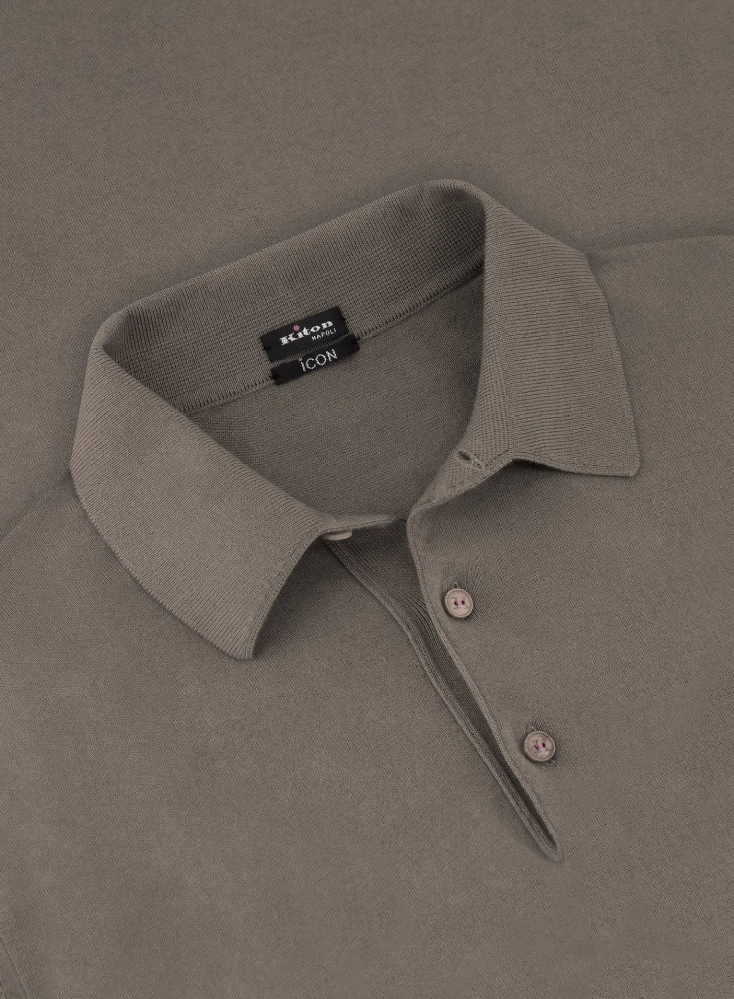 Kiton Polo Met Lange Mouwen Van Katoen Discount