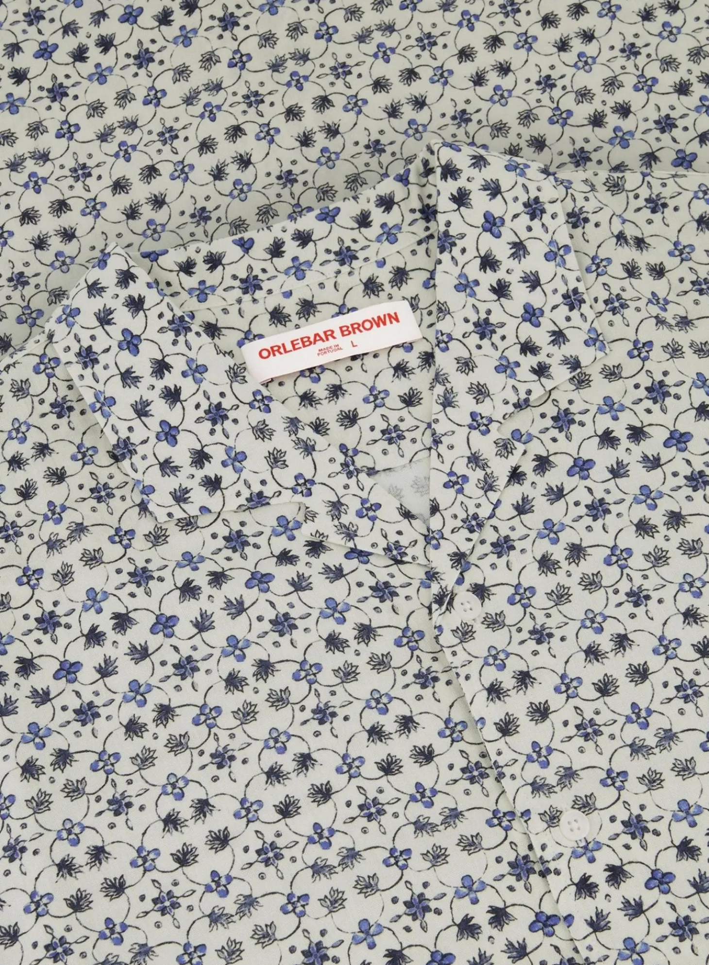 Orlebar Brown Polo Met Print Van Linnen Multicolor Outlet