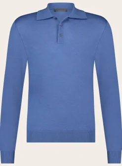 Corneliani Poloshirt Met Lange Mouwen Van Cashmere En Zijde Flash Sale
