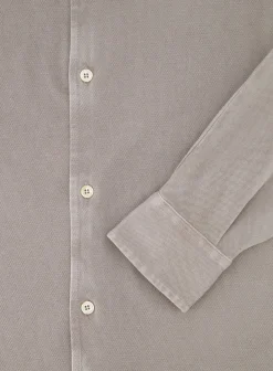 FEDELI Poloshirt Met Lange Mouwen Van Katoen Flash Sale