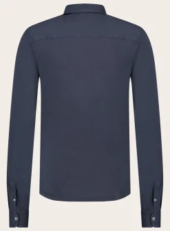 FEDELI Poloshirt Met Lange Mouwen Van Katoen Flash Sale