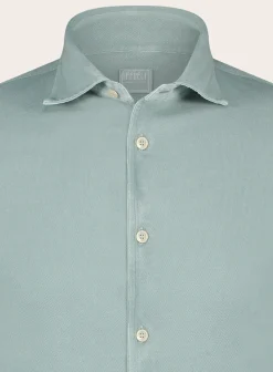 FEDELI Poloshirt Met Lange Mouwen Van Katoen Flash Sale