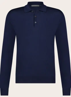Corneliani Poloshirt Met Lange Mouwen Van Wol Outlet