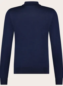 Corneliani Poloshirt Met Lange Mouwen Van Wol Outlet