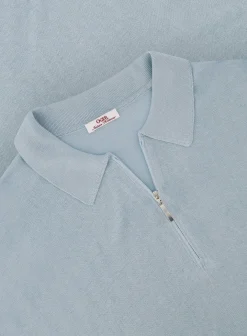 OGÉR Italian Knitwear Poloshirt Met Rits Van Zijde Store