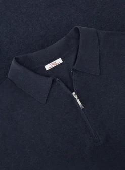 OGÉR Italian Knitwear Poloshirt Met Rits Van Zijde Store
