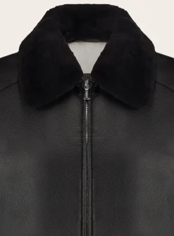 Mandelli Regular-Fit Bomberjack Van Leer D.Bruin Best