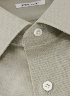 Fray Regular-Fit Gabriel Shirt Van Pique Katoen Outlet