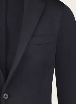 Corneliani Regular-Fit Jasje Van Wol En Zijde Blue Navy Shop