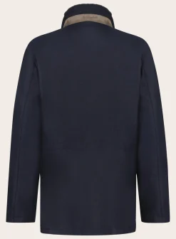 Mandelli Regular-Fit Parka Van Wol Blue Navy Hot