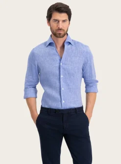 Finamore Regular-Fit Shirt Van Linnen Cheap