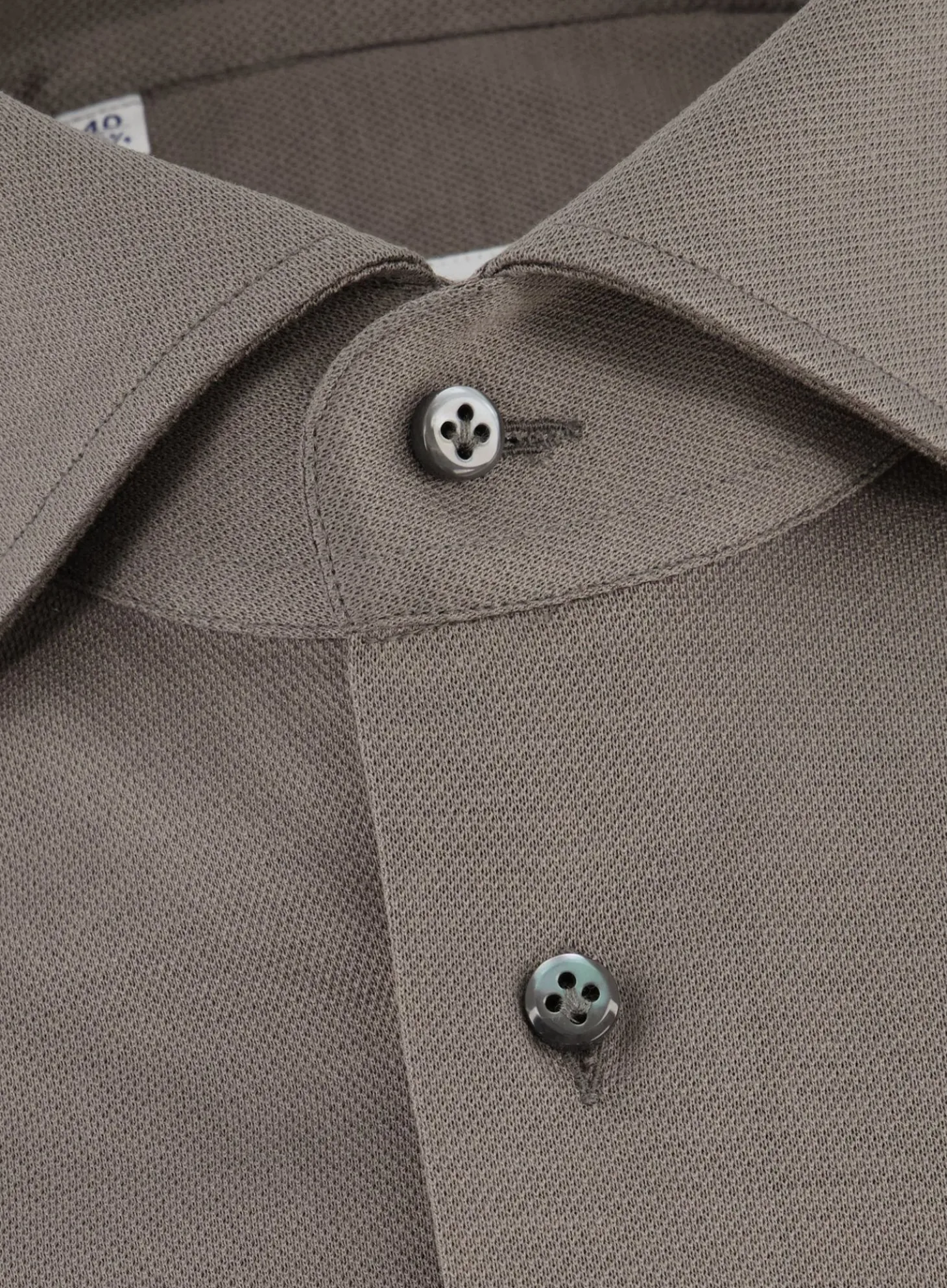 Emanuele Maffeis Regular-Fit Stretch Pique Overhemd Outlet