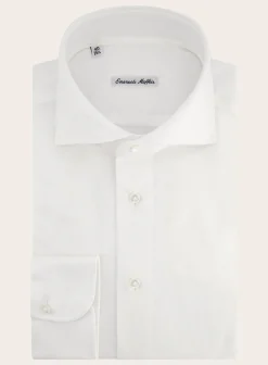Emanuele Maffeis Regular-Fit Stretch Pique Overhemd Outlet