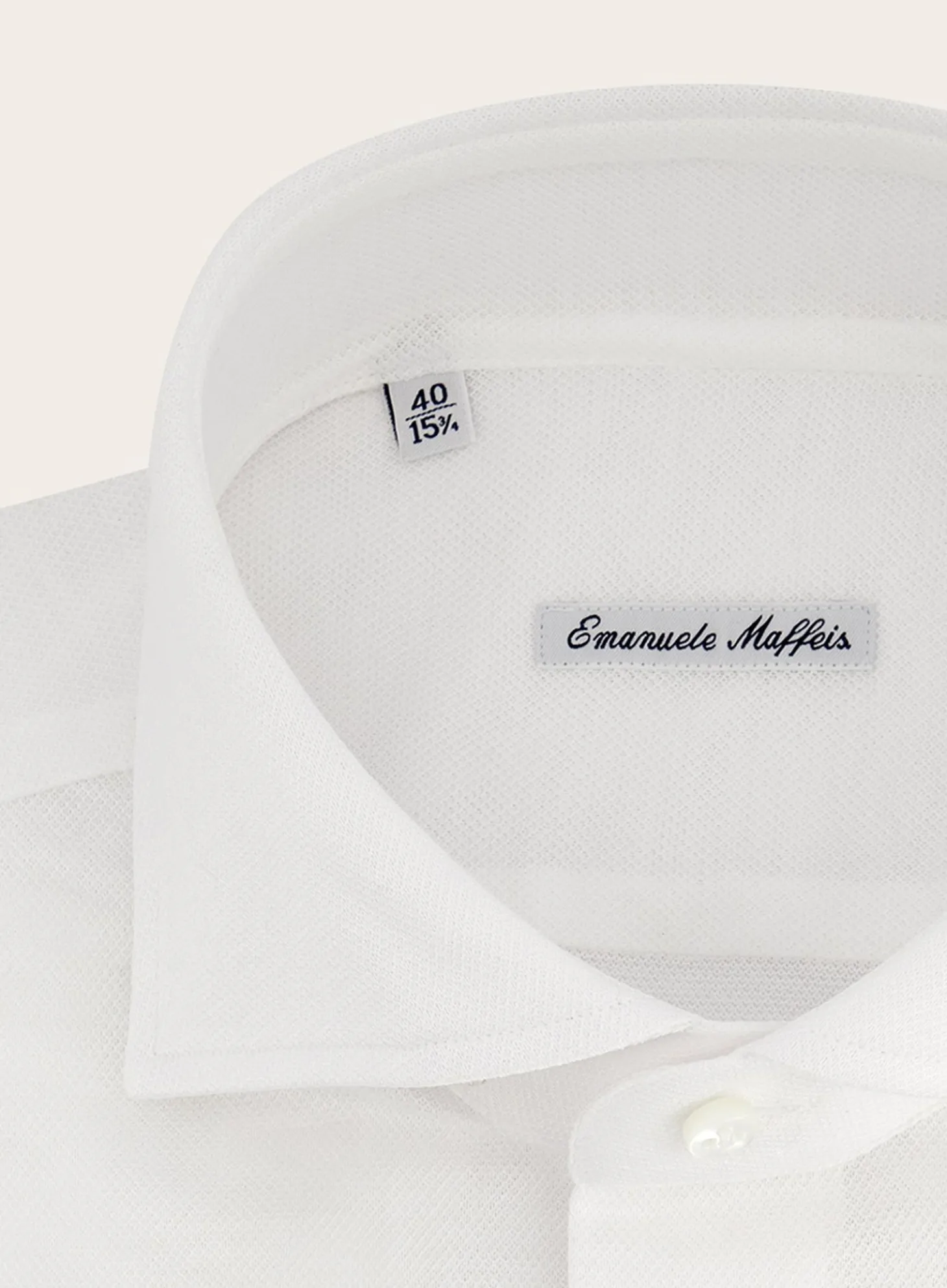 Emanuele Maffeis Regular-Fit Stretch Pique Overhemd Outlet