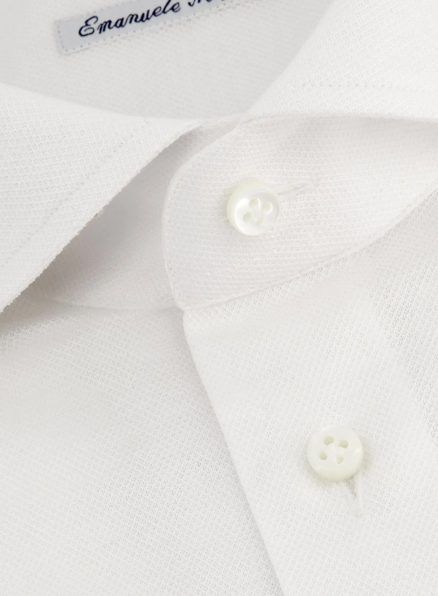 Emanuele Maffeis Regular-Fit Stretch Pique Overhemd Outlet