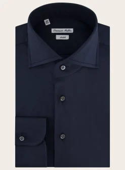 Emanuele Maffeis Regular-Fit Stretch-Katoen Overhemd Best