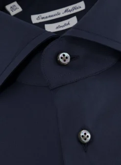 Emanuele Maffeis Regular-Fit Stretch-Katoen Overhemd Best