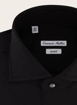 Emanuele Maffeis Regular-Fit Stretch-Katoen Overhemd Best