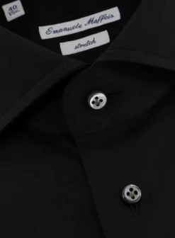 Emanuele Maffeis Regular-Fit Stretch-Katoen Overhemd Best