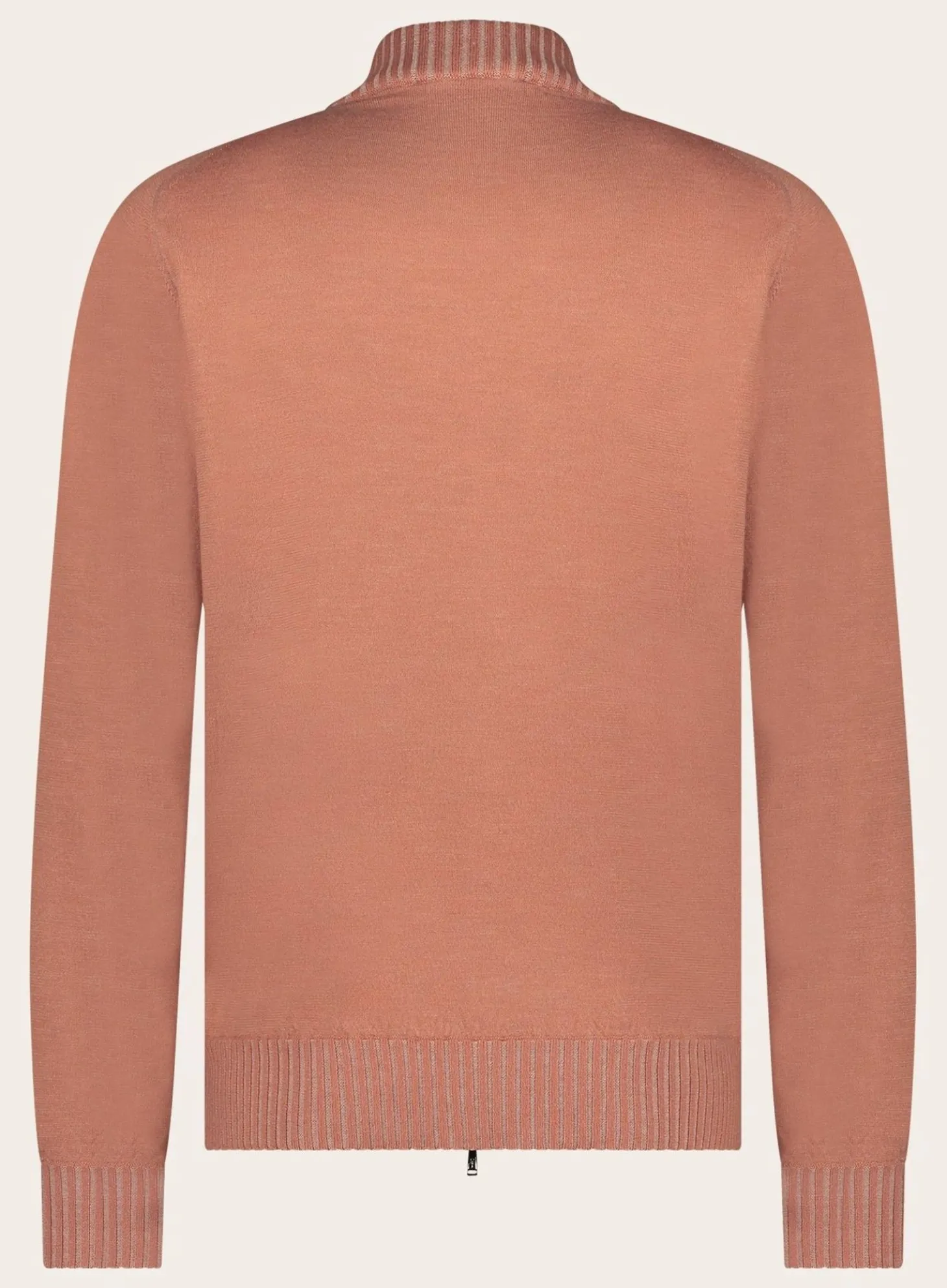 Fioroni Ritsvest Met Opstaande Kraag Van Cashmere Oranje Clearance