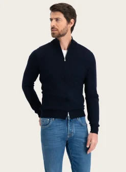 OGÉR Italian Knitwear Ritsvest Van Wol Discount
