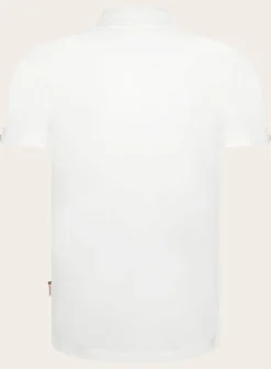 Orlebar Brown Sebastian Polo Van Katoen En Zijde Wit Fashion