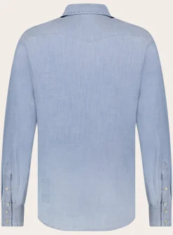 Jacob Cohën Shirt Van Katoen L.Blauw Cheap