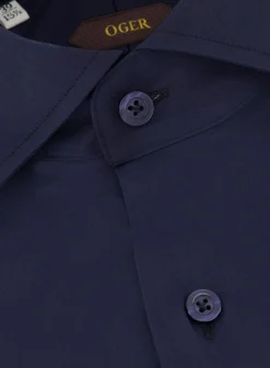OGÉR Shirt Van Katoen Blue Navy Store