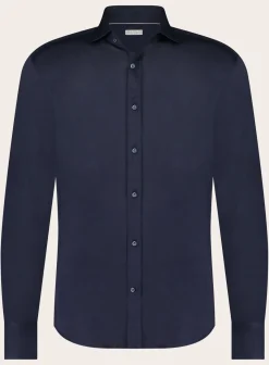 Brunello Cucinelli Shirt Van Katoen Blue Navy Flash Sale
