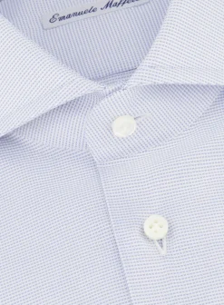 Emanuele Maffeis Shirt Van Katoen Blauw Best Sale