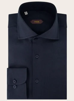 OGÉR Shirt Van Linnen Blue Navy Shop