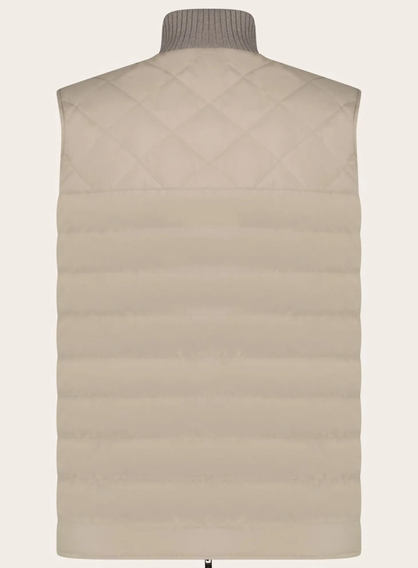Fioroni Slim-Fit Gewatteerde Bodywarmer Beige Cheap