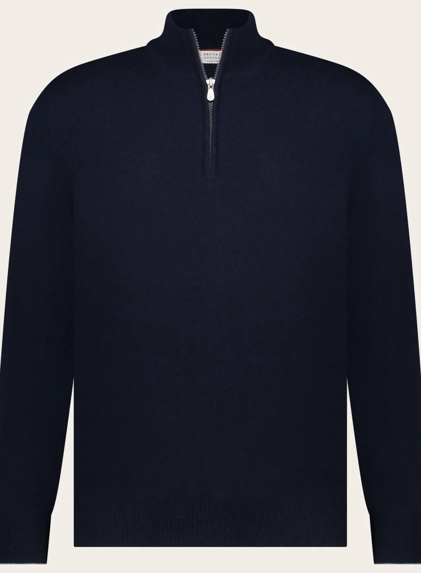 Brunello Cucinelli Slim-Fit Half-Zip Trui Van Cashmere Flash Sale