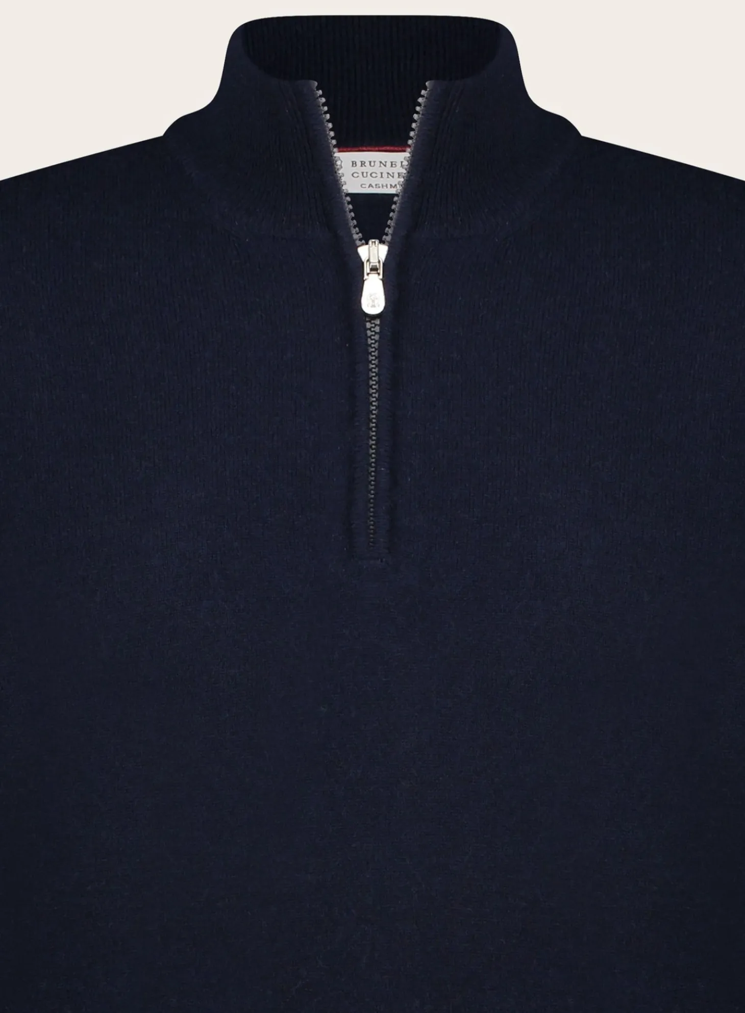 Brunello Cucinelli Slim-Fit Half-Zip Trui Van Cashmere Flash Sale