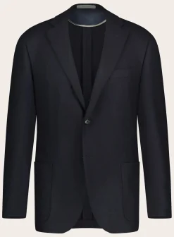 Corneliani Slim-Fit Jasje Van Wol En Cashmere Blue Navy Best
